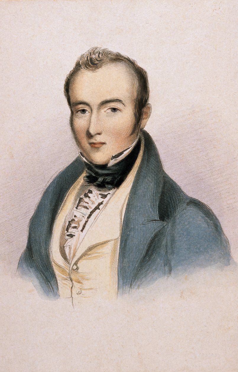 A néhai Sir W H MacNaughton, Politikai Szolgálat, 1841 körül (színes litó) alkotó: Vincent (after) Eyre
