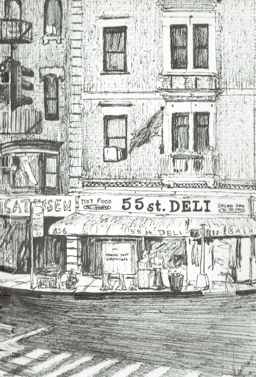 55th street New York, 2003, (tinta papíron) alkotó: Vincent Alexander Booth