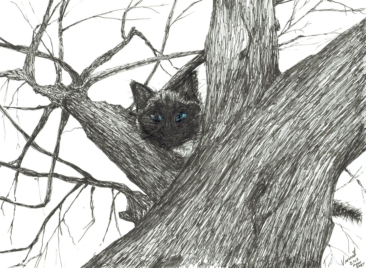 Apple tree Baby, 2015, (tinta papíron) alkotó: Vincent Alexander Booth