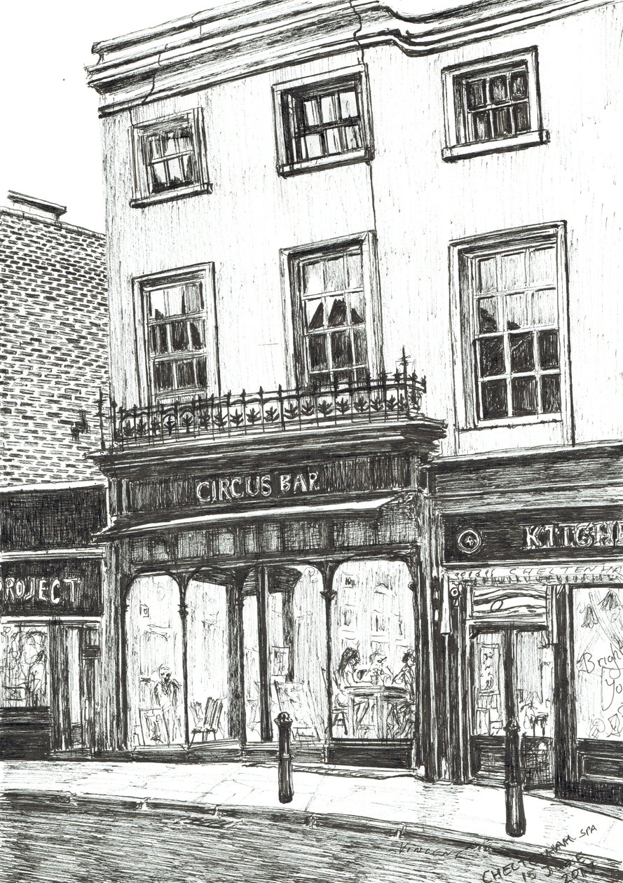 Cheltenham Spa, 2017, (tinta papíron) alkotó: Vincent Alexander Booth