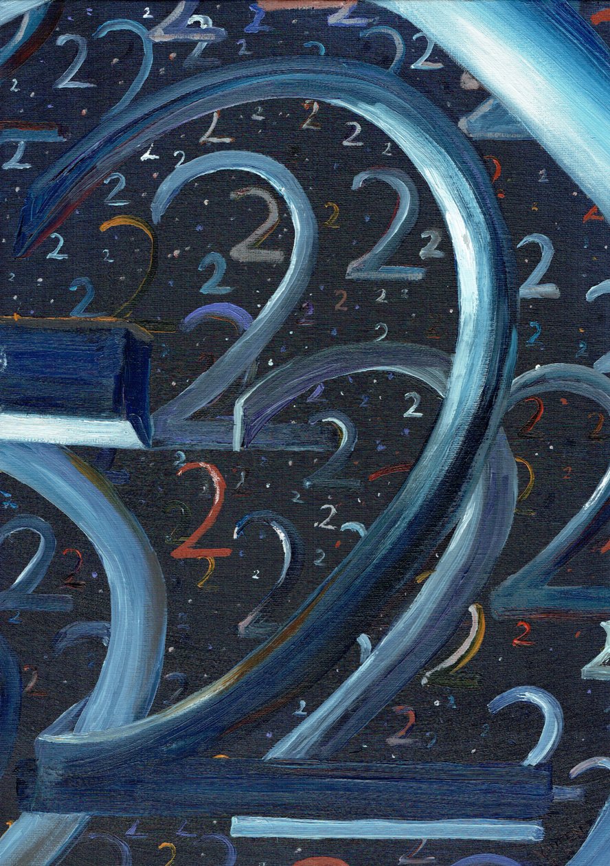 Az 1970-es évek eleji vízió a 2-es számról, 2019 alkotó: Vincent Alexander Booth