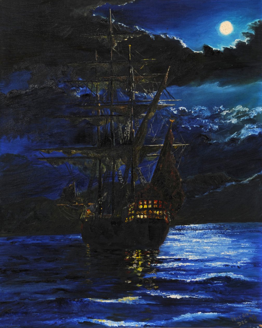 Galleon a horgonyban alkotó: Vincent Alexander Booth