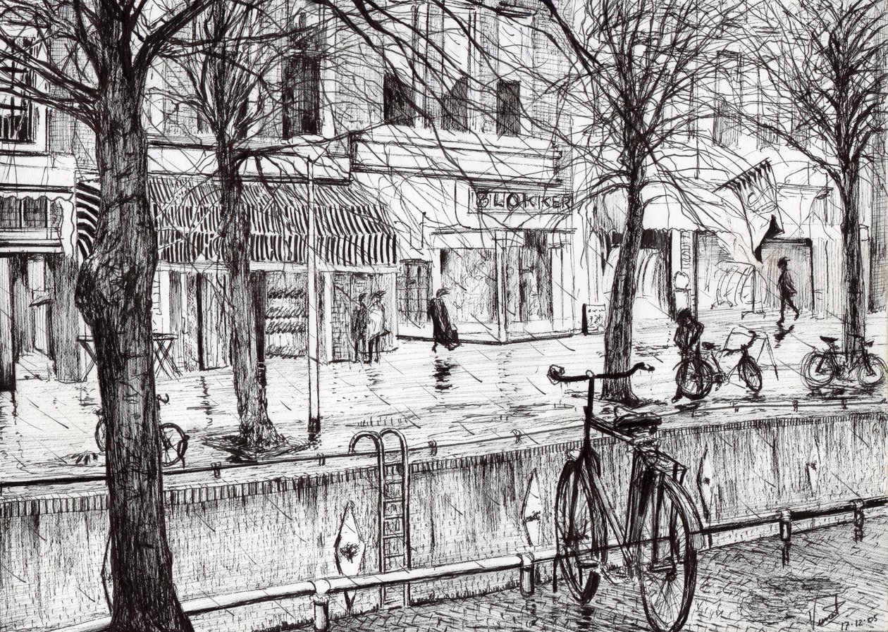 Harlingen Holland, 2005, (tinta papíron) alkotó: Vincent Alexander Booth