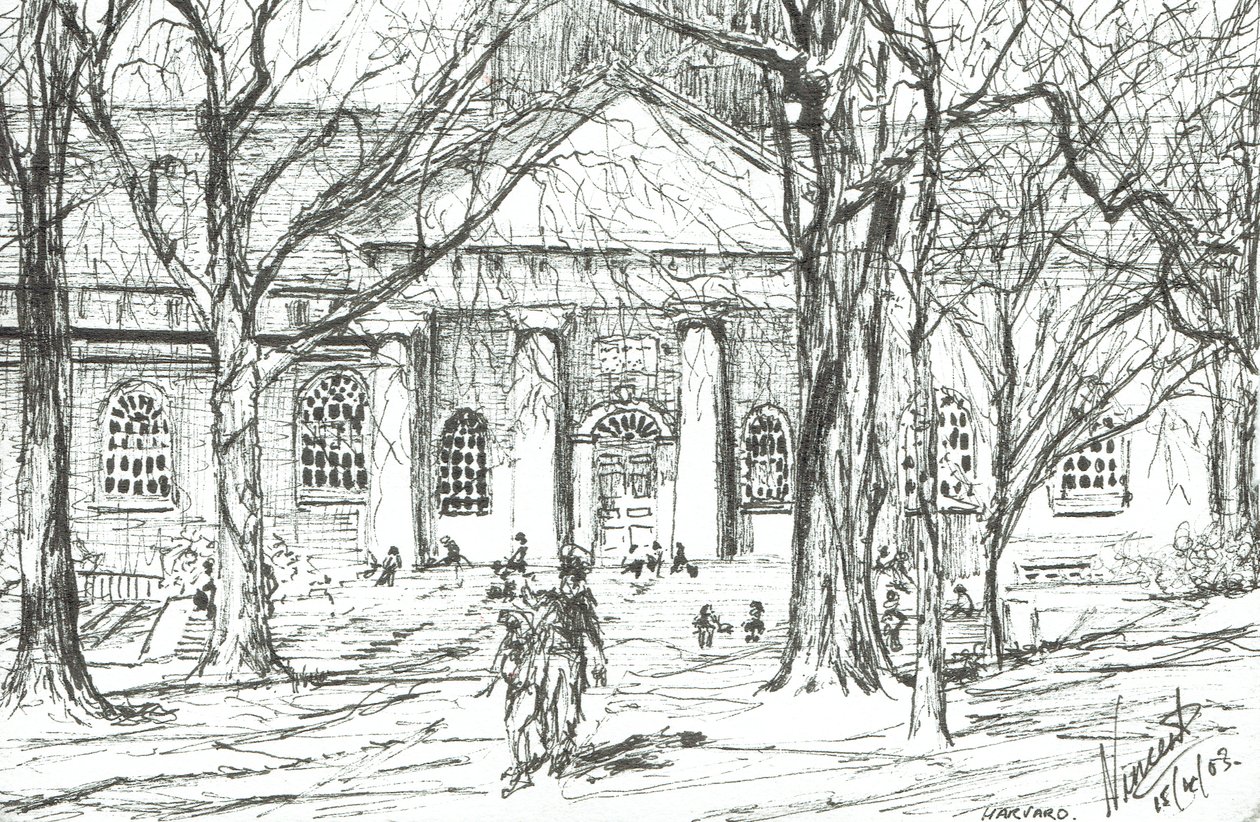 Harvard Boston, USA, 2003, (Tinta papíron) alkotó: Vincent Alexander Booth