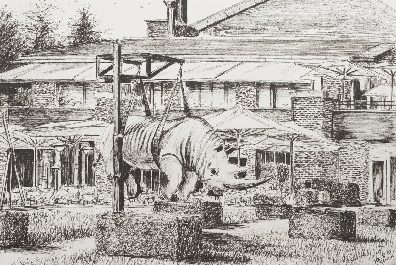 Hotel "La Reserve" Genf, 2010, (Tinta a papíron) alkotó: Vincent Alexander Booth