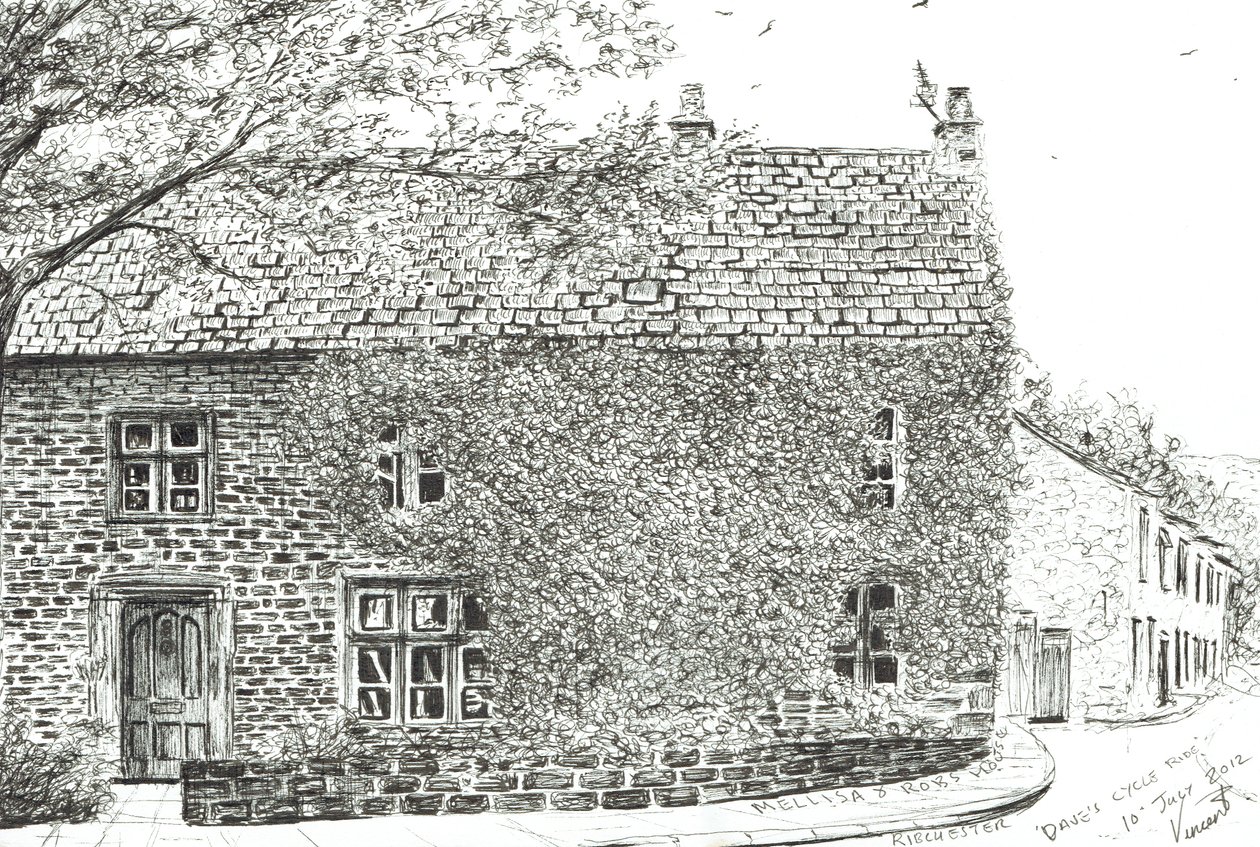 House at Ribchester, 2012 (Tinta papíron) alkotó: Vincent Alexander Booth