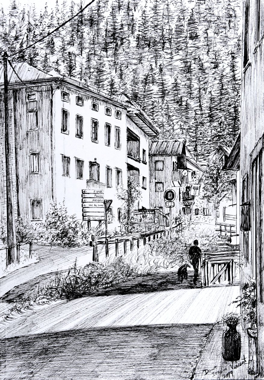 Főutca, Dont Olaszország, 2019 alkotó: Vincent Alexander Booth