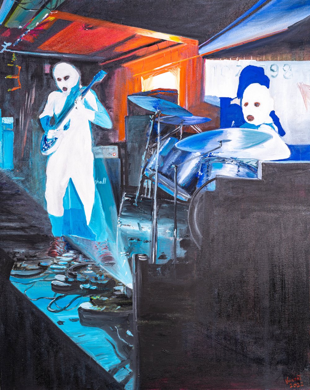 Manchester Binge, 2022 (olaj, vászon) alkotó: Vincent Alexander Booth