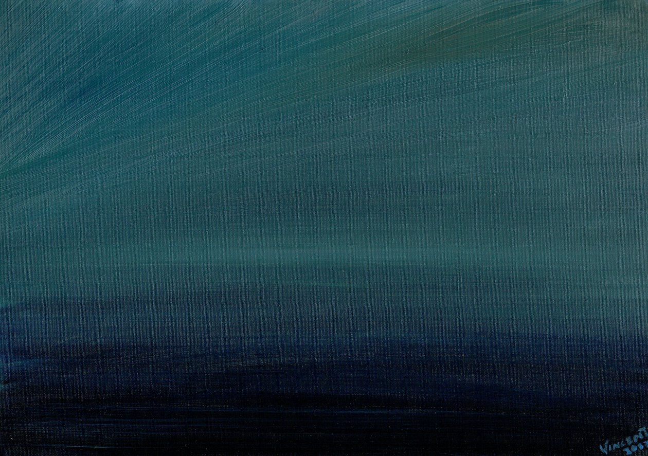 Ocean Twilight, 2017, (olaj, vászon tábla) alkotó: Vincent Alexander Booth