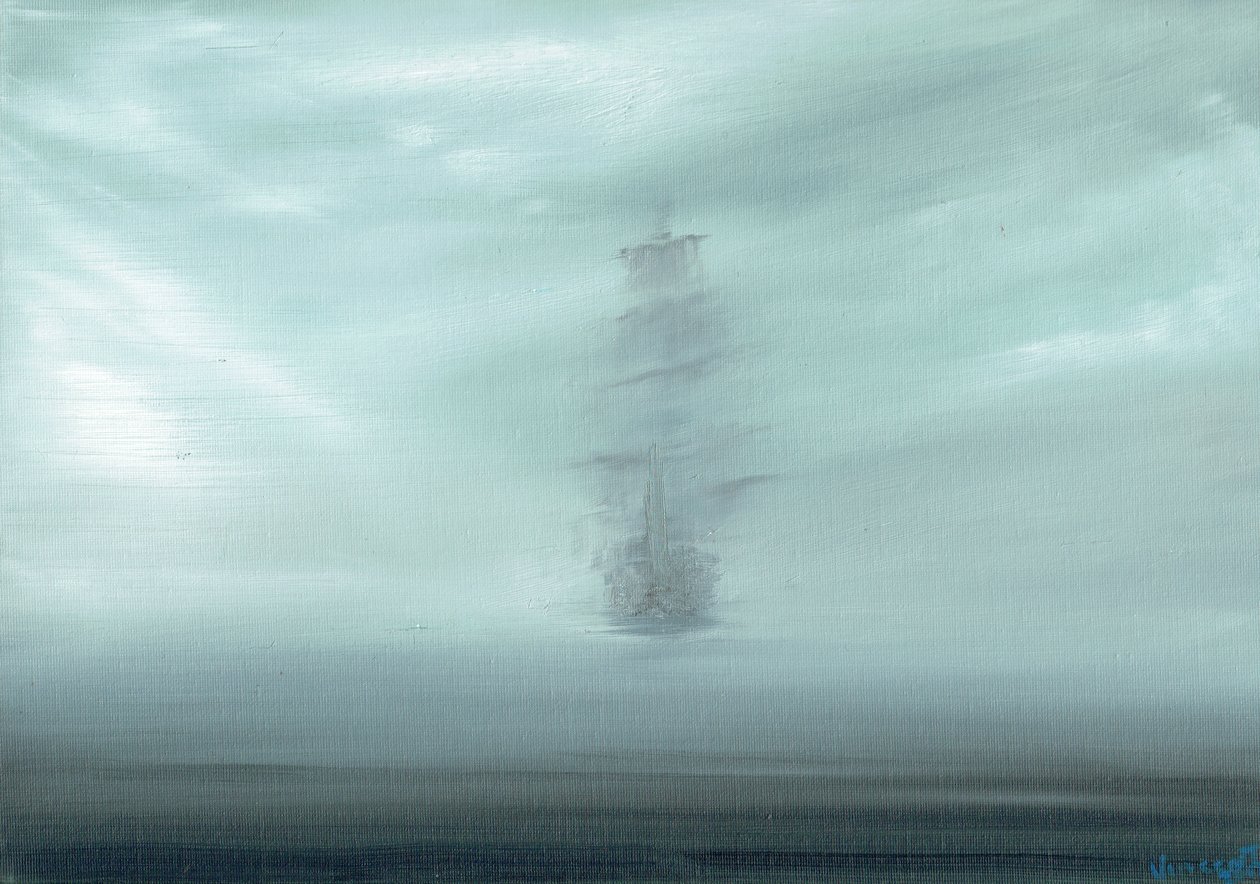 Pacific Dawn, 2017, (olaj, vászon tábla) alkotó: Vincent Alexander Booth
