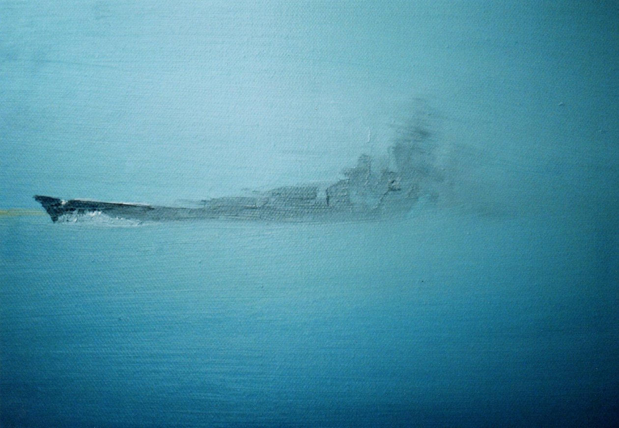 Scharnhorst a reggeli ködben Channel Dash 1942, 2014 alkotó: Vincent Alexander Booth