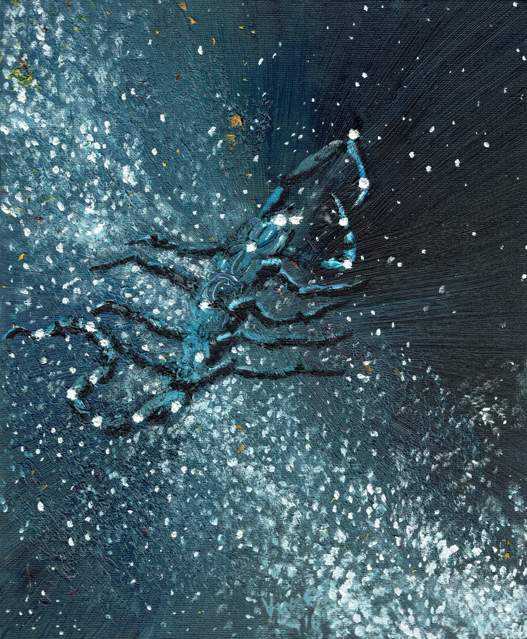 Skorpió csillagjegy, 2016 (olaj, vászon tábla) alkotó: Vincent Alexander Booth