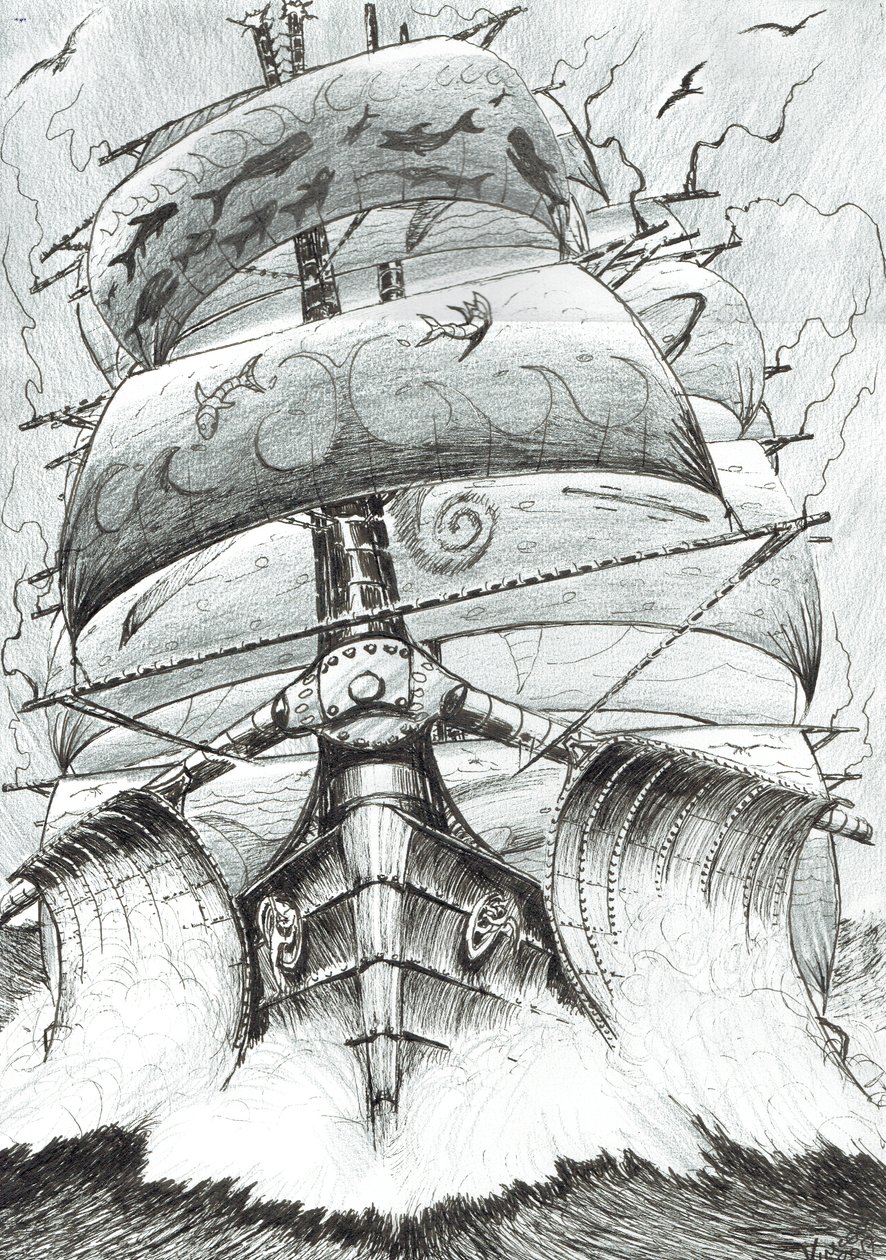 Storm Creators Alboran Sea, 2017, (Tinta, papír) alkotó: Vincent Alexander Booth