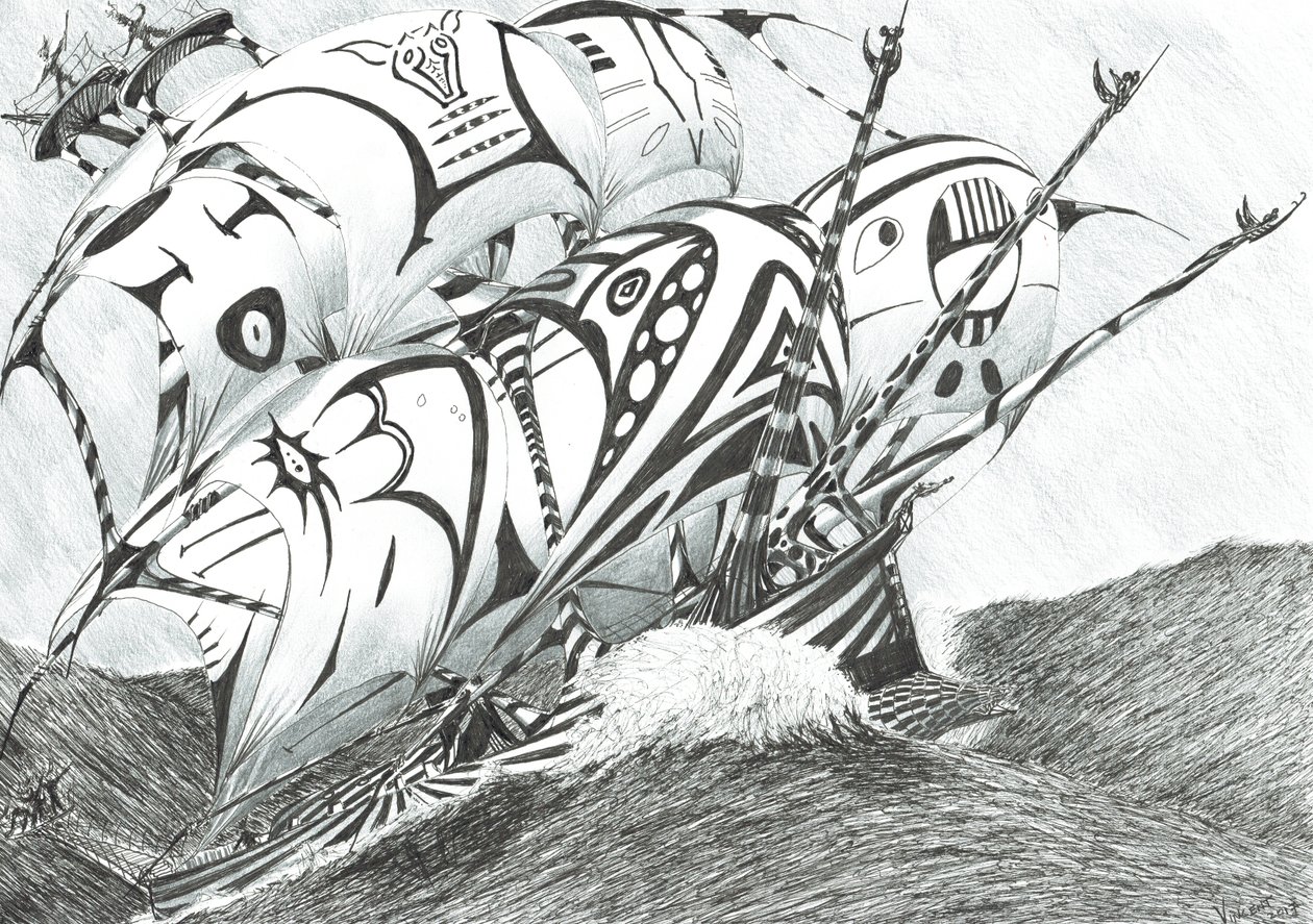 Storm Creators Arabian Sea, 2017, (Tinta papíron) alkotó: Vincent Alexander Booth