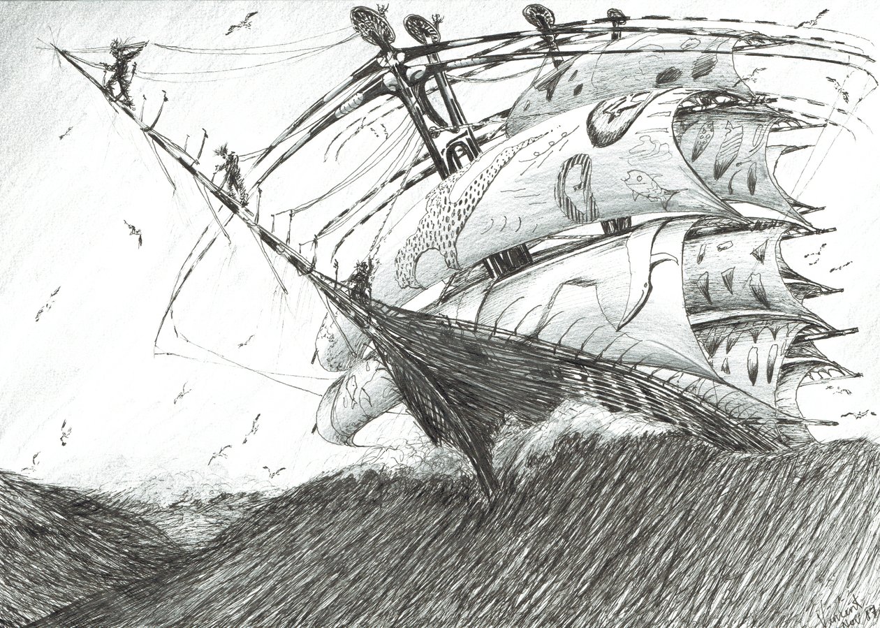 Storm Creators Barents-tenger, 2017, (Tinta papíron) alkotó: Vincent Alexander Booth