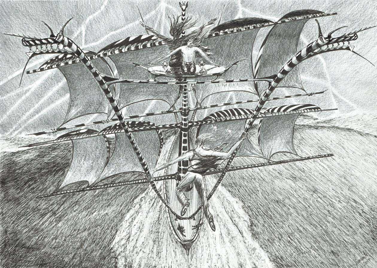 Storm Creators Bellingshausen-tenger, 2017 (Tinta papíron) alkotó: Vincent Alexander Booth