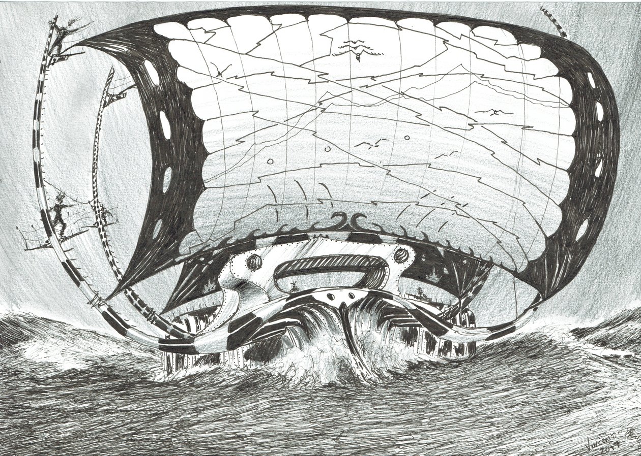 Storm Creators Chukchi-tenger, 2017 (Tinta papíron) alkotó: Vincent Alexander Booth