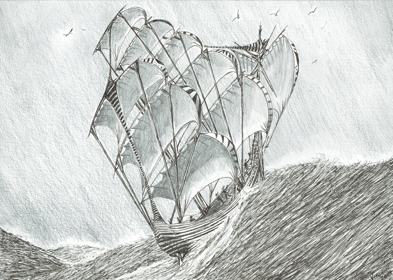 Storm Creators Coral Sea, 2017, (tinta papíron) alkotó: Vincent Alexander Booth