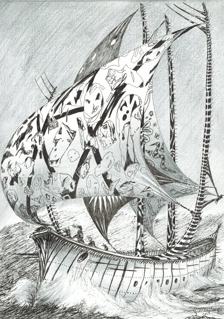 Storm Creators Kara Sea, 2017, (Tinta papíron) alkotó: Vincent Alexander Booth