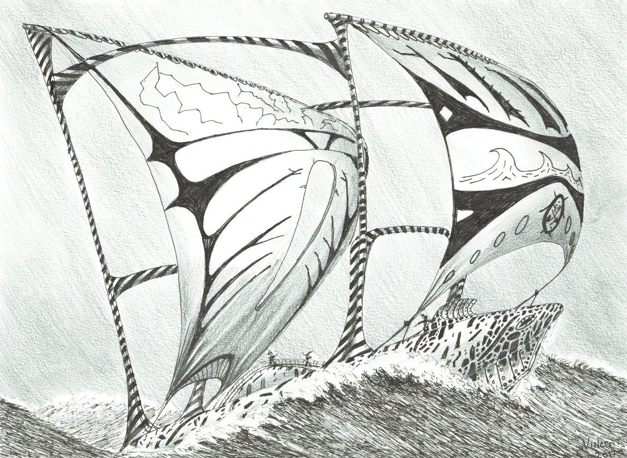 Storm Creators Lincoln Sea, 2017, (tinta papíron) alkotó: Vincent Alexander Booth