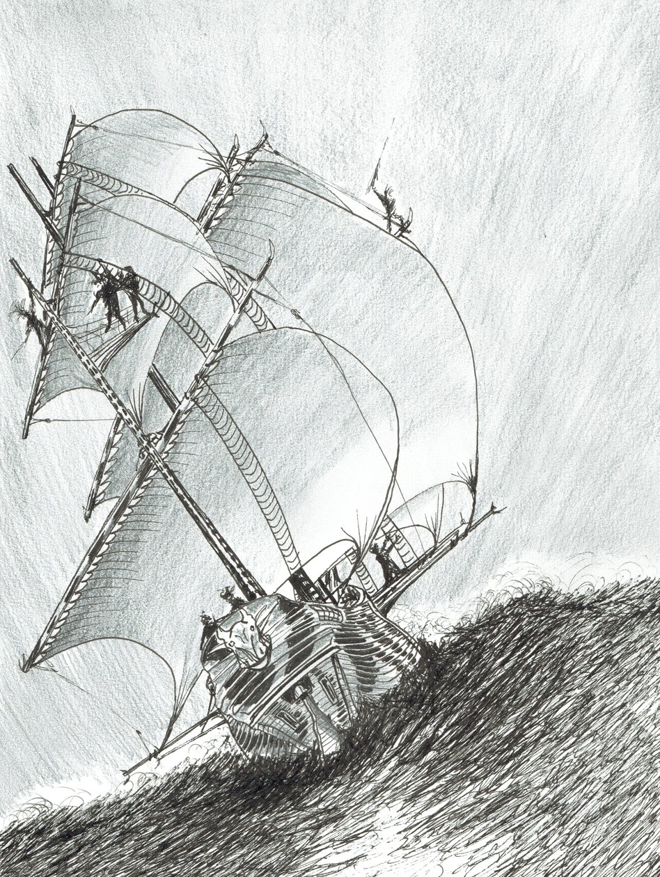 Storm Creators Molucca Sea, 2017, (tinta papírra) alkotó: Vincent Alexander Booth