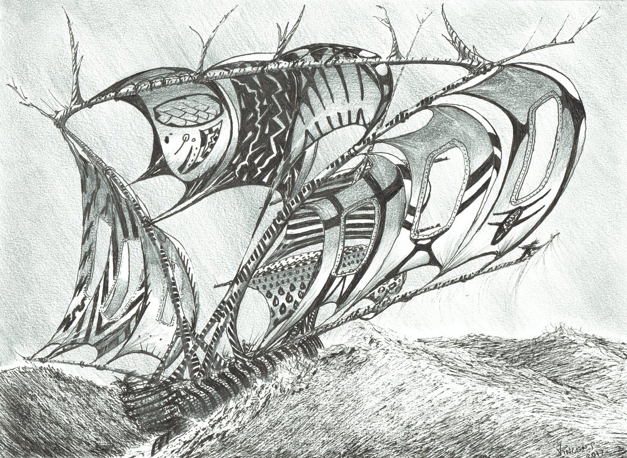 Storm Creators Sargasso Sea, 2017 (Tinta papíron) alkotó: Vincent Alexander Booth