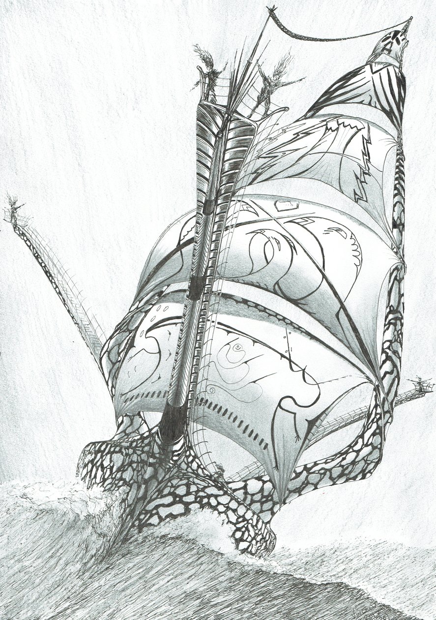 Storm Creators Sibuyan Sea, 2017, (Tinta, papír) alkotó: Vincent Alexander Booth