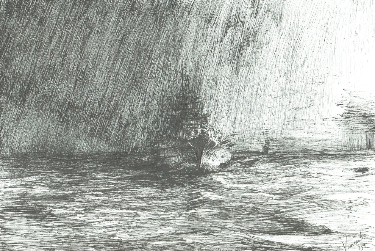 Tirpitz sarkvidéki vizeken 1943, 2009 alkotó: Vincent Alexander Booth