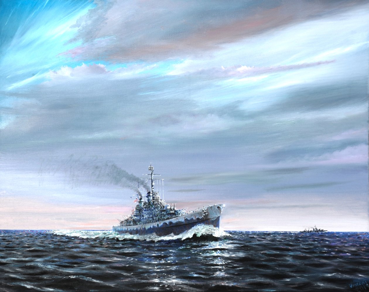 A USS Atlanta járőrözi az 1942-es, 2019-es csatornaőrséget alkotó: Vincent Alexander Booth