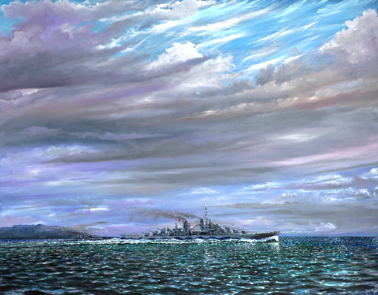 USS Juneau Guadalcanal 1942, 2019 alkotó: Vincent Alexander Booth