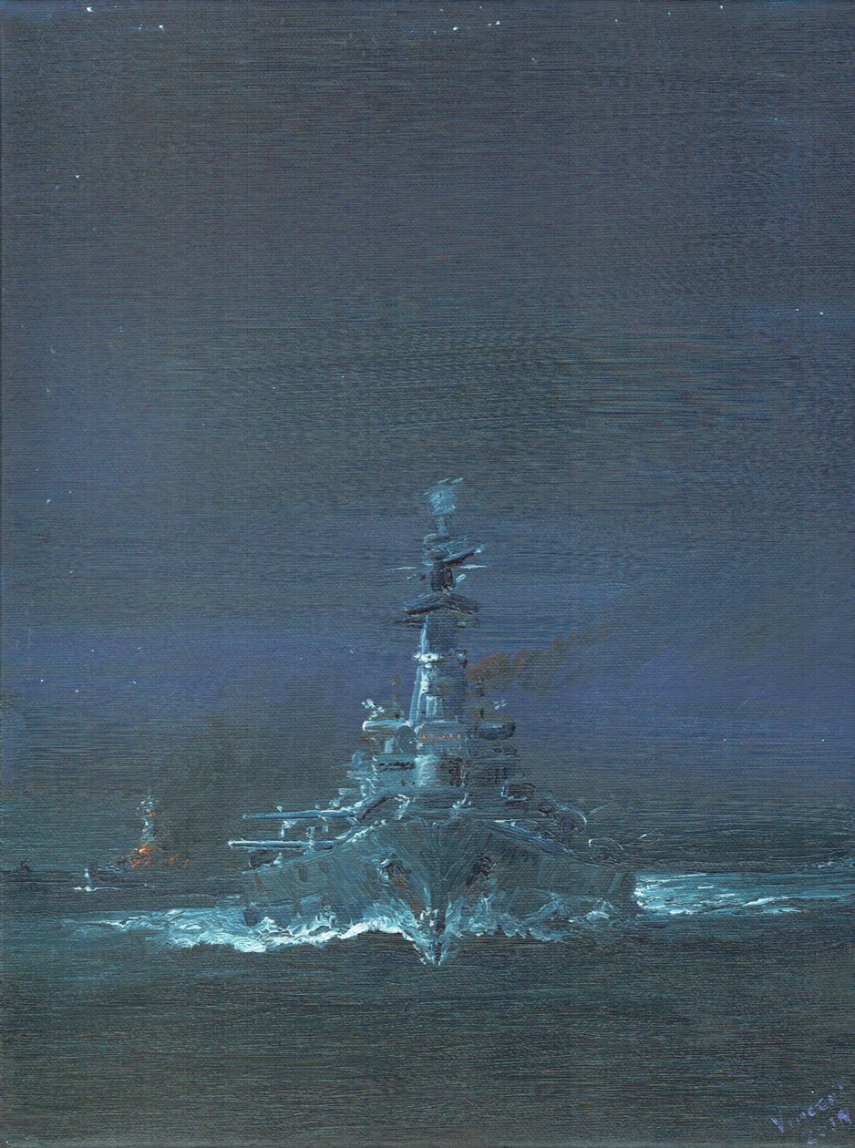 A USS Washington a Guadalcanal 1942, 2019 radaron pillantja meg Kirishimát alkotó: Vincent Alexander Booth