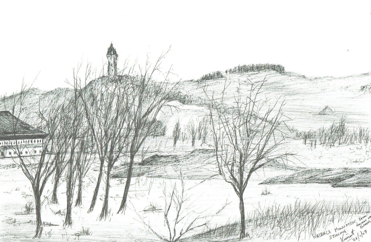 Wallace emlékmű; 2007; (tinta papíron) alkotó: Vincent Alexander Booth