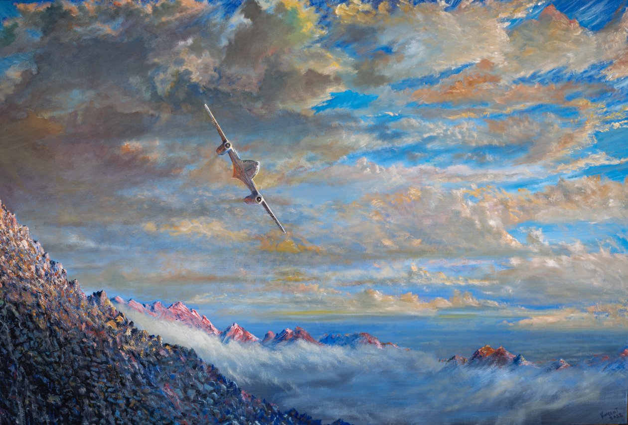„White 3” Me-262 Swiss Landing 6, 2023 alkotó: Vincent Alexander Booth