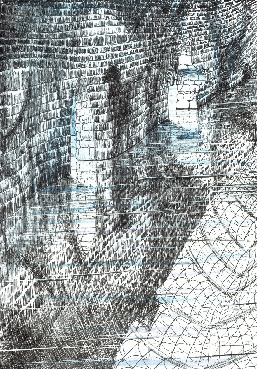 17. oldal, The Castle in the Forest of Findhorn, 2006, (tinta papíron) alkotó: Vincent Alexander Booth