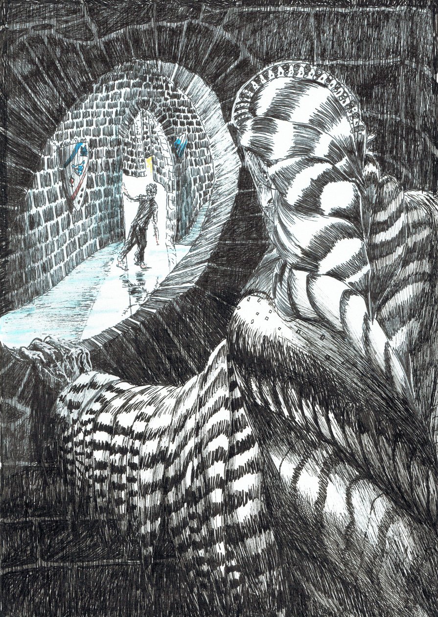 27. oldal, The Castle in the Forest of Findhorn, 2006, (tinta, papír) alkotó: Vincent Alexander Booth