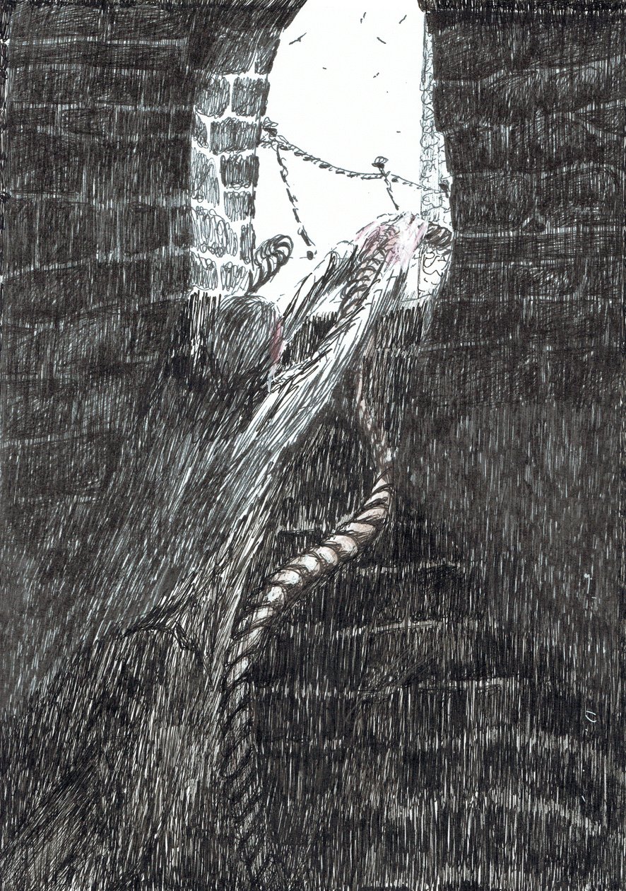 33. oldal, The Castle in the Forest of Findhorn, 2006, (tinta, papír) alkotó: Vincent Alexander Booth