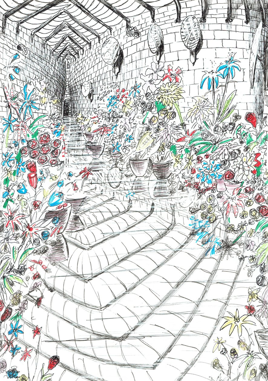 37. oldal, The Castle in the Forest of Findhorn, 2006, (tinta papíron) alkotó: Vincent Alexander Booth