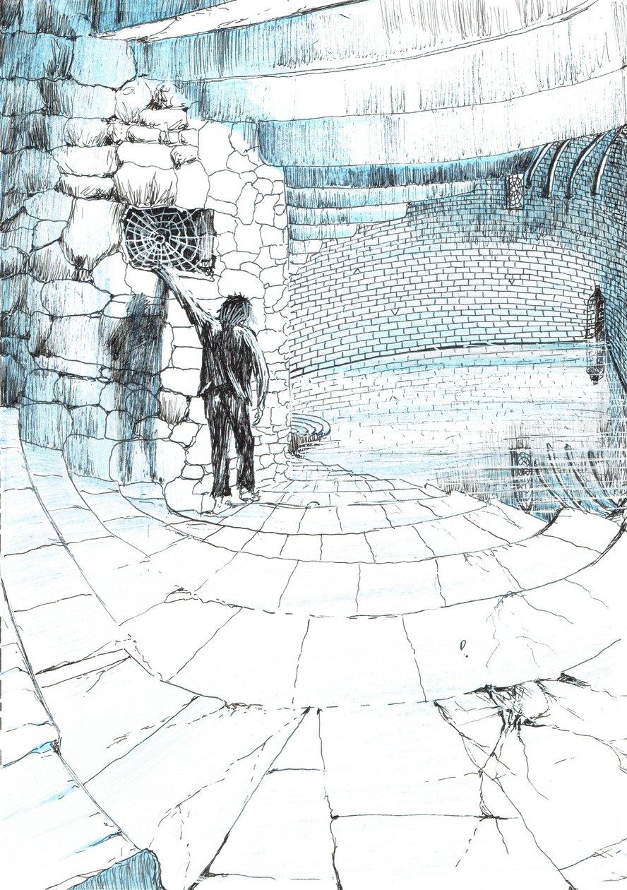 39. oldal, The Castle in the Forest of Findhorn, 2006, (tinta papíron) alkotó: Vincent Alexander Booth