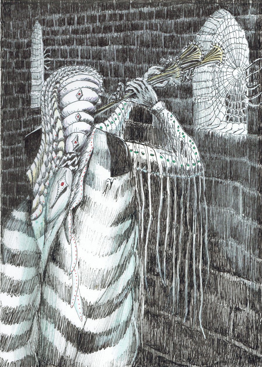 7. oldal, The Castle in the Forest of Findhorn, 2006, (tinta papíron) alkotó: Vincent Alexander Booth