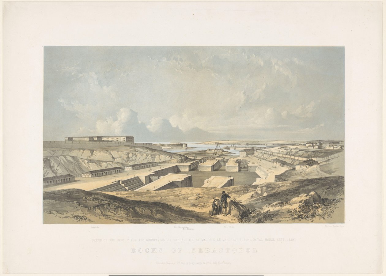 De Haven van Sebastopol, 1855 Sebastopol dokkja (cím az objektumon) alkotó: Vincent Brooks