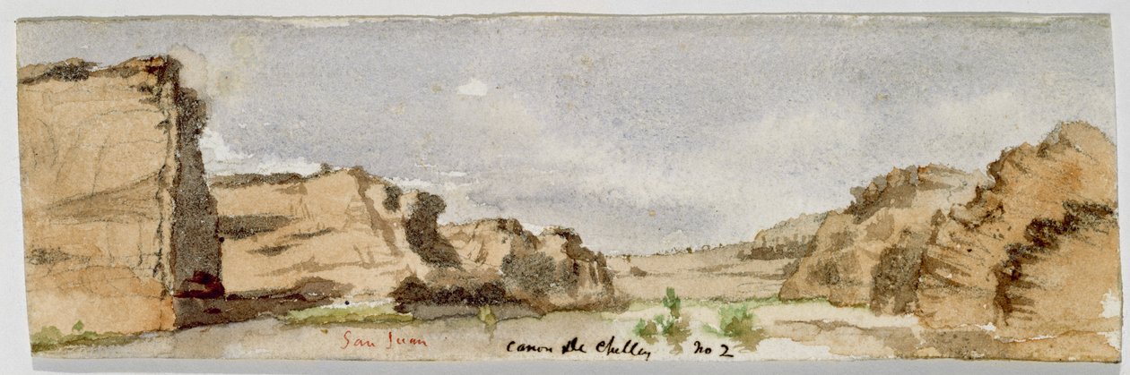San Juan kanyon Dec Fair Use no. 2 (kanyon Dec Fair Use, Arizona), 1869-1871 (akvarell) alkotó: Vincent Colyer