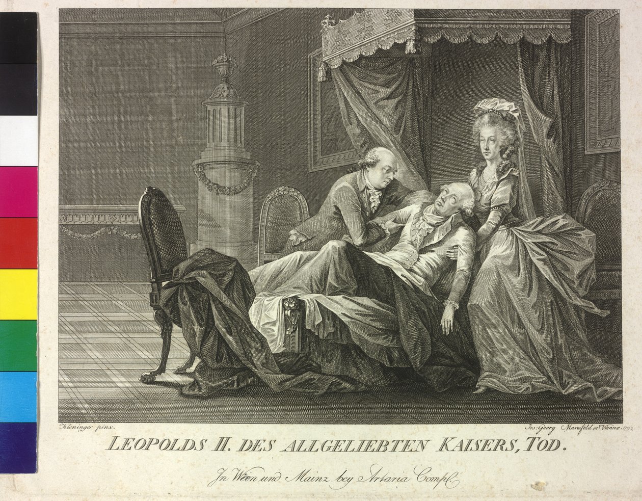 II. Leopold császár halála alkotó: Vincent George Kininger