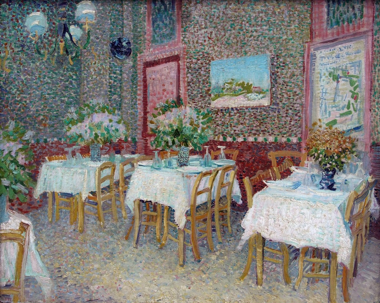 Egy étterem belseje, 1887. alkotó: Vincent van Gogh