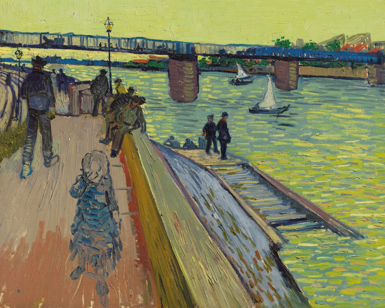 A Trinquetaille-híd, 1888. alkotó: Vincent van Gogh