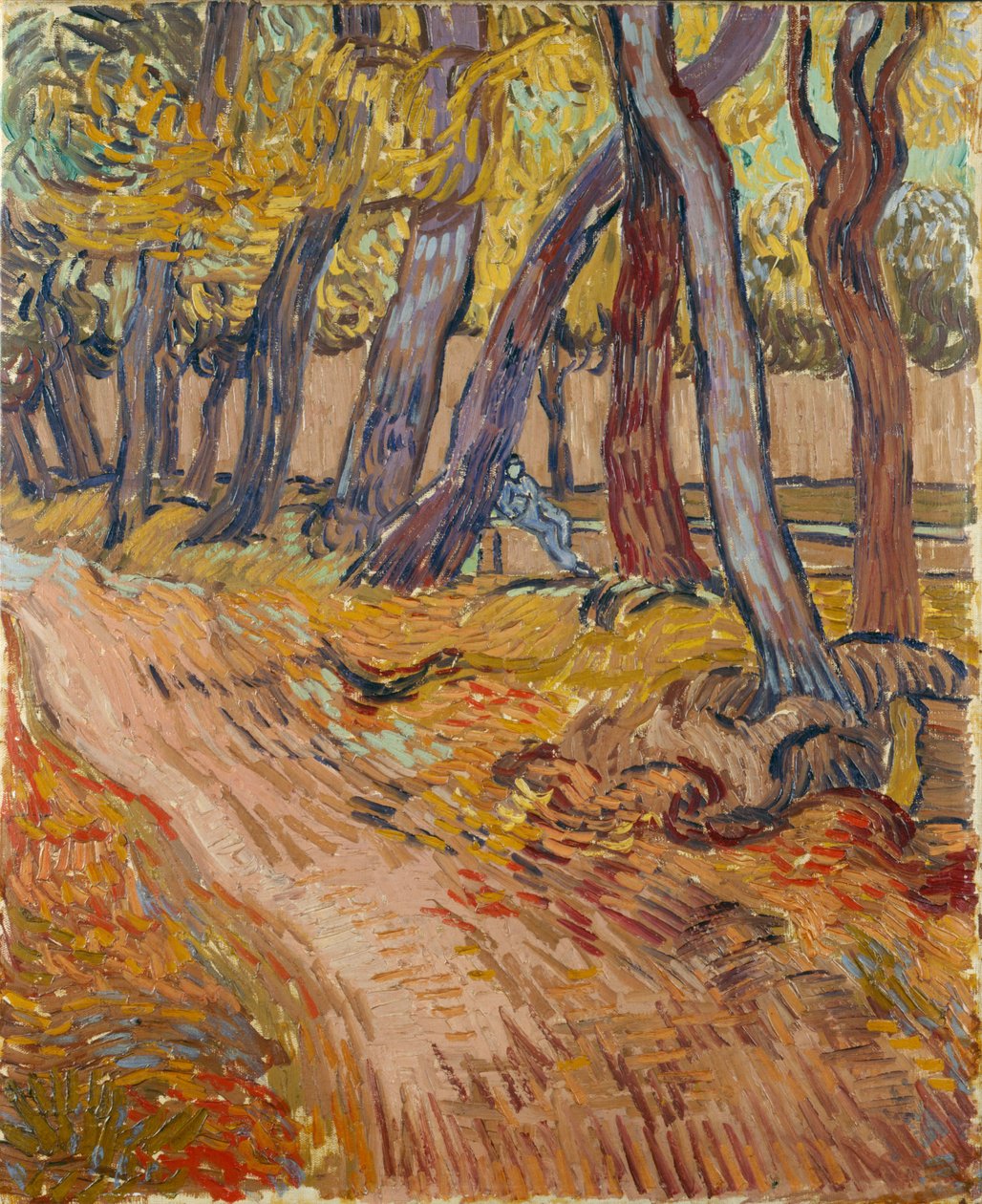 Út a kertben a Saint-Rémy-i menedékháznál, 1889. alkotó: Vincent van Gogh
