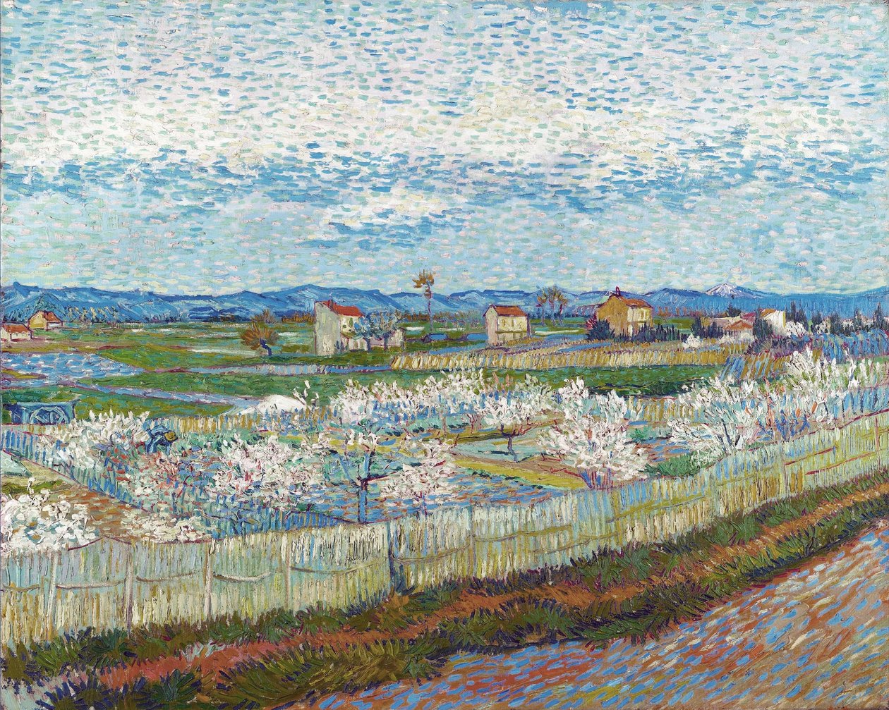 Őszibarackfák virágzásban, 1889. alkotó: Vincent van Gogh