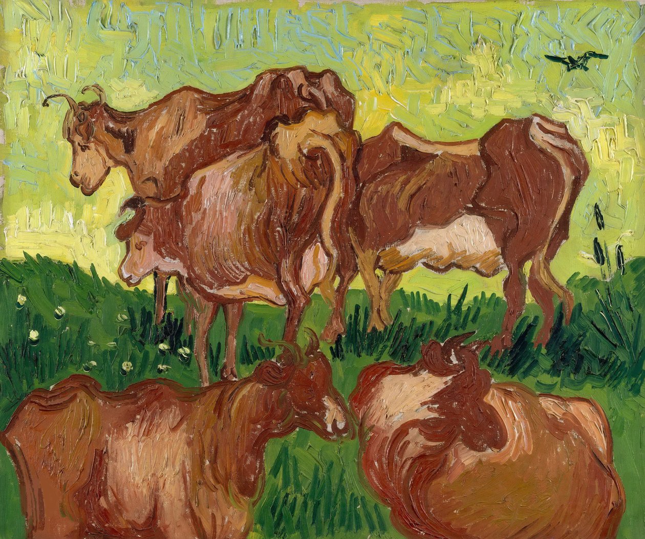 A tehenek Jacob Jordaens után, 1890. alkotó: Vincent van Gogh