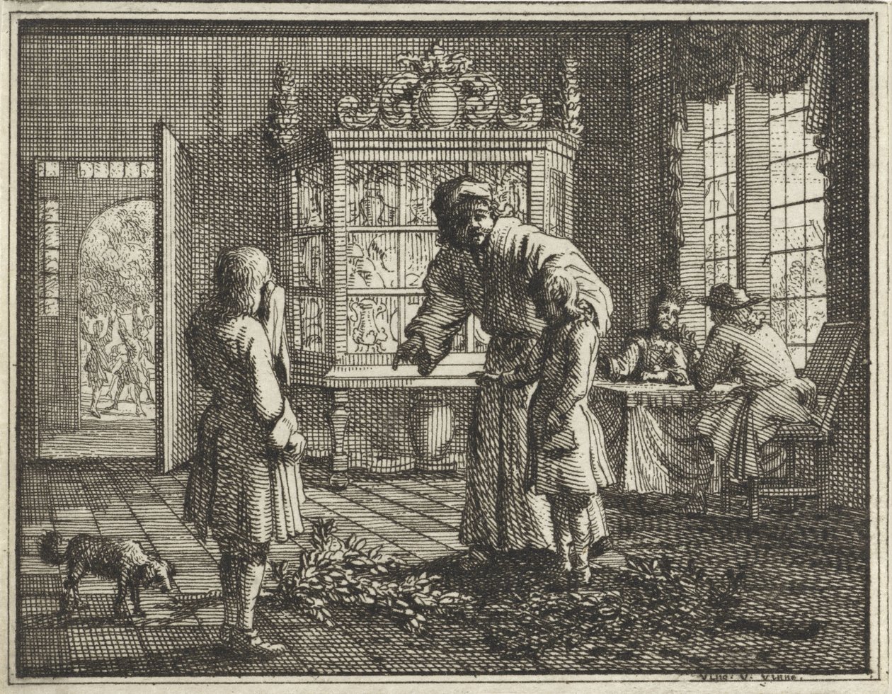 Apa megfeddi a gyerekeit alkotó: Vincent Laurensz. van der Vinne (II)