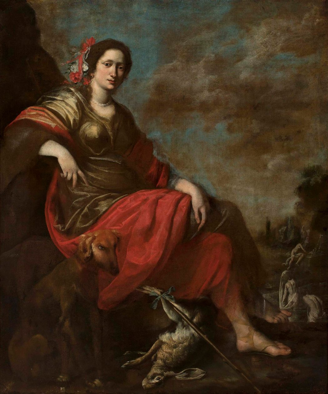 Diana a vadászlány (keret nélkül) alkotó: Vincent Malò (I)