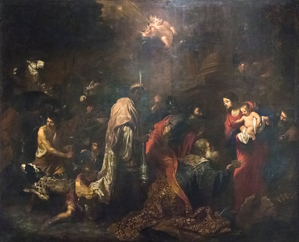 A mágusok imádása (olaj, vászon) alkotó: Vincent Malo